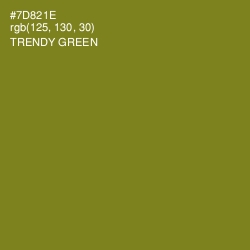 #7D821E - Trendy Green Color Image
